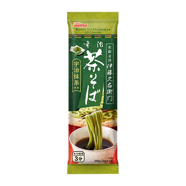 日清製粉ウェルナ「伊藤久右衛門 宇治 茶そば」200g - Image 2