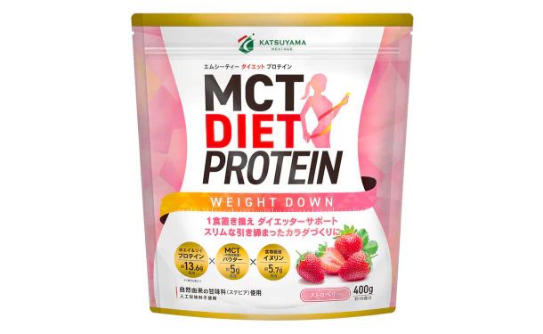 「MCTダイエットプロテイン ウェイトダウン（ストロベリー味）」400g - Image 2