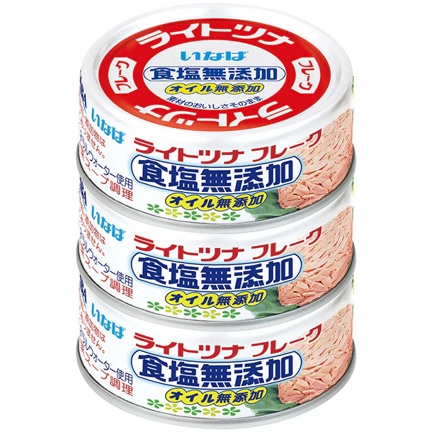 いなば「ライトツナ 食塩無添加（70g×3缶）」 - Image 2