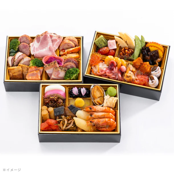2025おせち「日本料理馬酔木監修 和洋三段重 珠鈴（みすず）」2～3人前 - Image 2