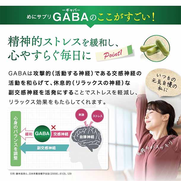 メニコン「めにサプリGABA」90粒 - Image 7