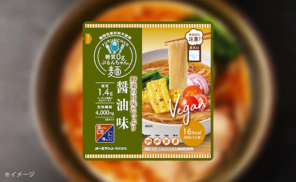 「糖質0gぷるんちゃん麺 醤油味」200g - Image 2