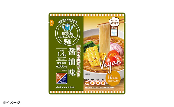 「糖質0gぷるんちゃん麺 醤油味」200g - Image 3