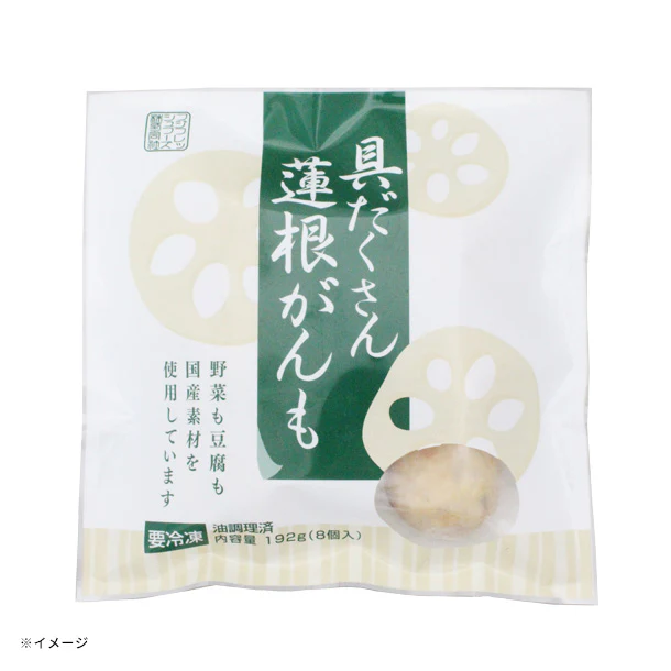 フジフレッシュフーズ「具だくさん蓮根がんも」192g - Image 2