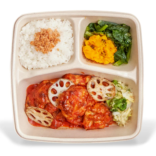 おいしいプラス「大山鶏の完熟トマトソース弁当」 - Image 3