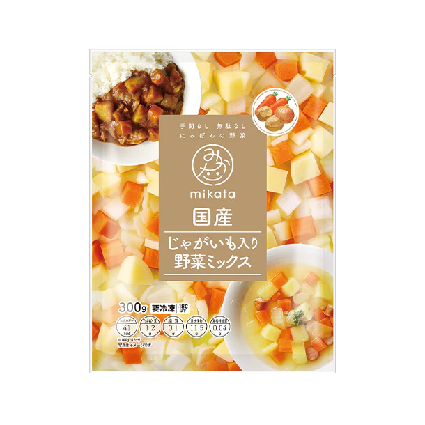 mikata「国産じゃがいも入り野菜ミックス」300g - Image 2
