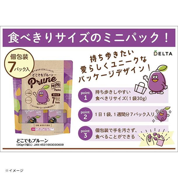デルタ「どこでもプルーン（30g×7袋）」210g - Image 8