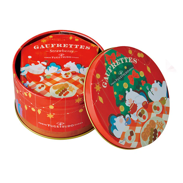 東京風月堂「クリスマスミニ缶ゴーフレット」6枚入 - Image 2
