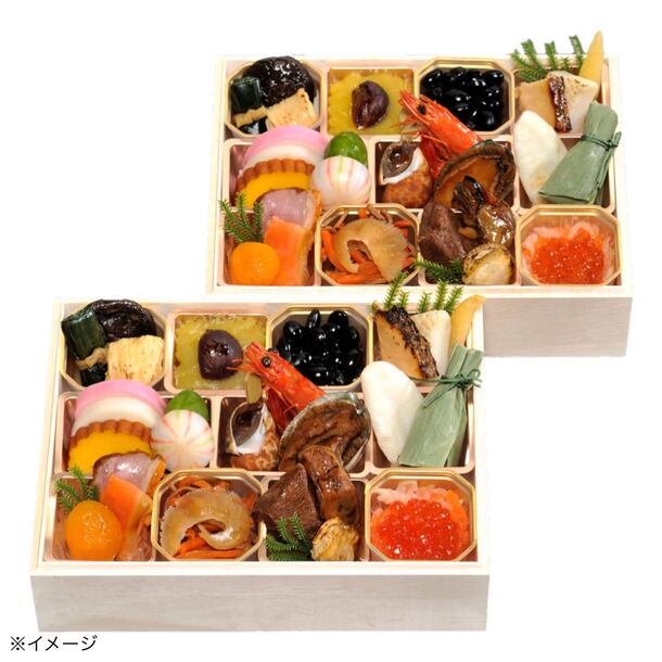 2025おせち「おせち料理 個食二段重」2人前 - Image 2