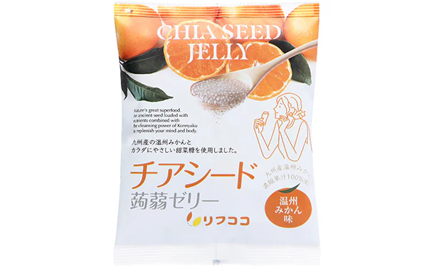 「チアシード蒟蒻ゼリー 温州みかん味」10個入 - Image 2
