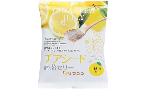 「チアシード蒟蒻ゼリー 日向夏味」10個入 - Image 2