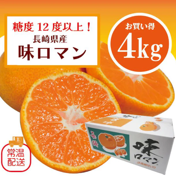 長崎県産「高濃度みかん 味ロマン」4kg - Image 3
