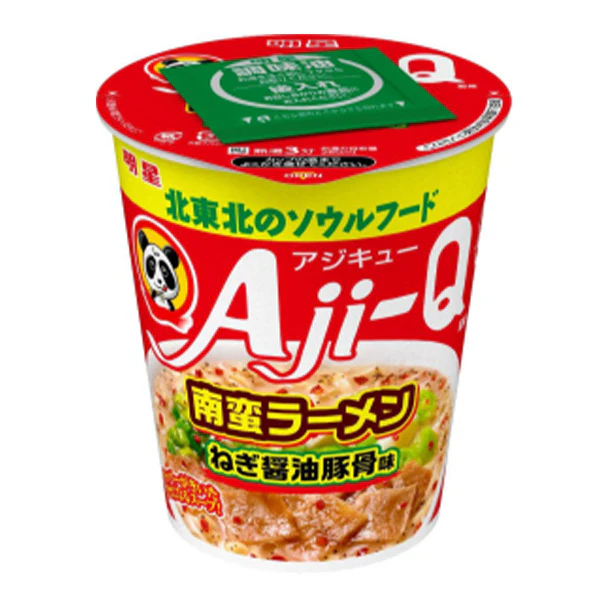 明星「Aji-Q監修 南蛮ラーメン ねぎ醤油豚骨味」78g - Image 2