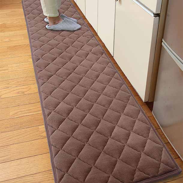 「アルミシート入りキッチンマット ブラウン」 - Image 3