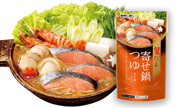 モランボン「蟹だし寄せ鍋つゆ みそ味」750g
