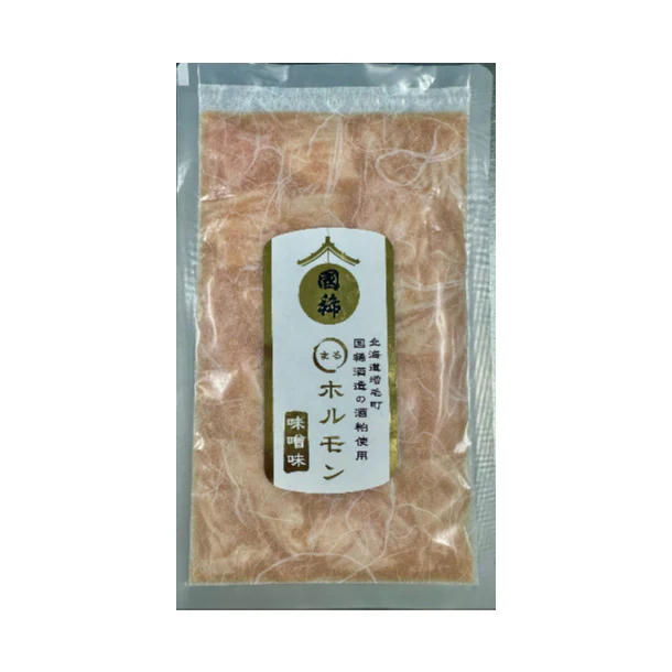「国稀酒造の酒粕使用 まるホルモン 味噌味」200g - Image 2