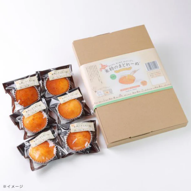 「米粉のまどれーぬプレーン味」6個入 - Image 2