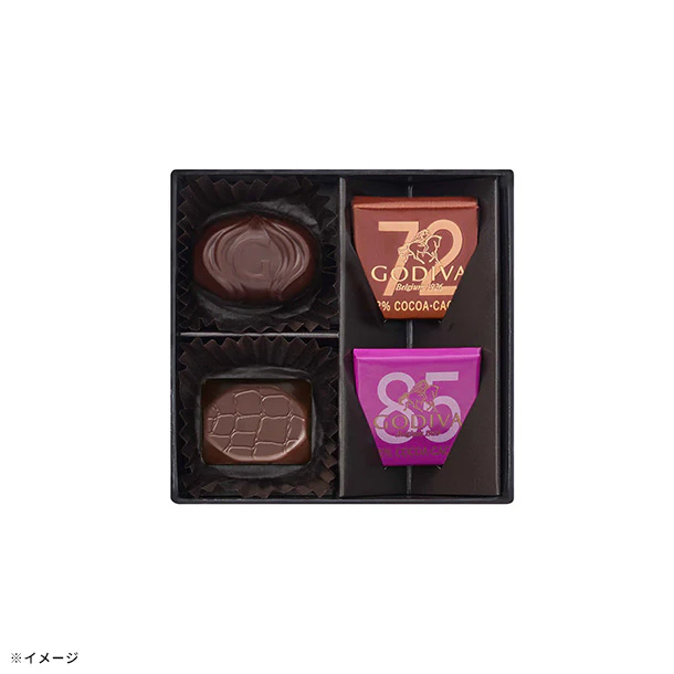 GODIVA「ハート オブ ゴールド ダーク セレクション（4粒入）」 - Image 2