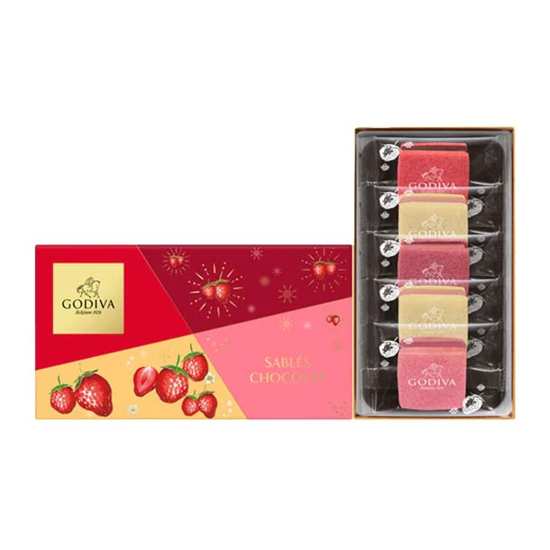 GODIVA「サブレショコラ ストロベリーアソートメント（5個入）」 - Image 2