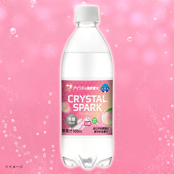 アイリスフーズ「CRYSTAL SPARK 白桃」500ml