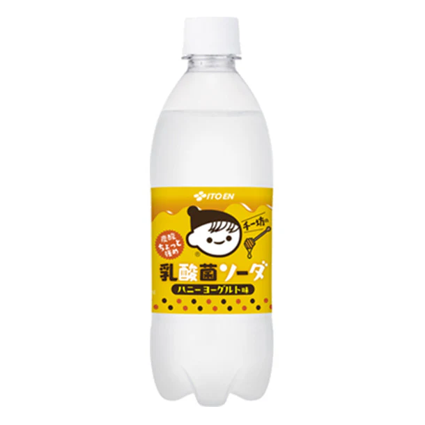 伊藤園「チー坊の乳酸菌ソーダ 炭酸ちょっと強め ハニーヨーグルト味」500ml - Image 2