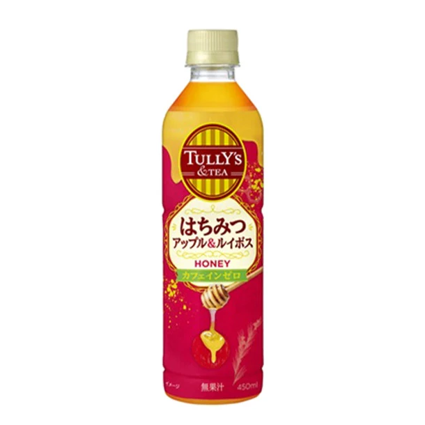 伊藤園「TULLY’S＆TEA はちみつアップル＆ルイボス」450ml - Image 2