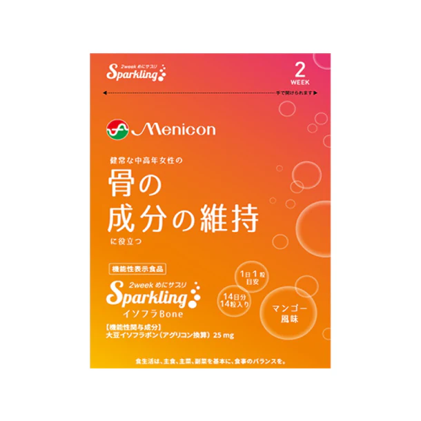 「2weekめにサプリ Sparkling イソフラBone」14粒 - Image 3