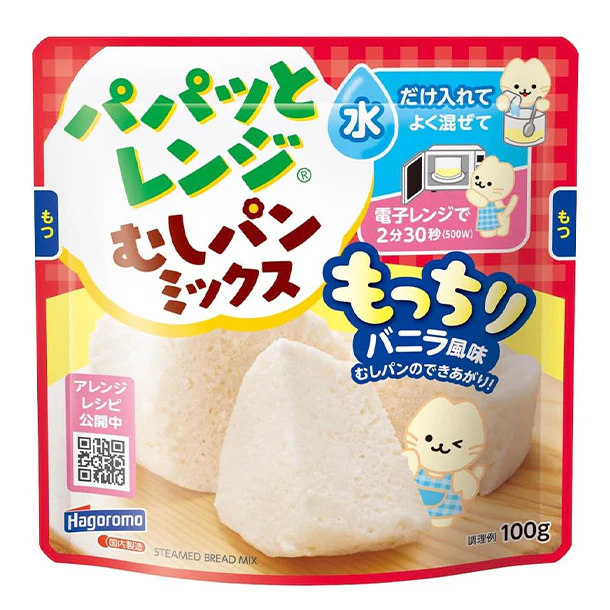 はごろもフーズ「パパッとレンジむしパン もっちりバニラ風味」100g - Image 2