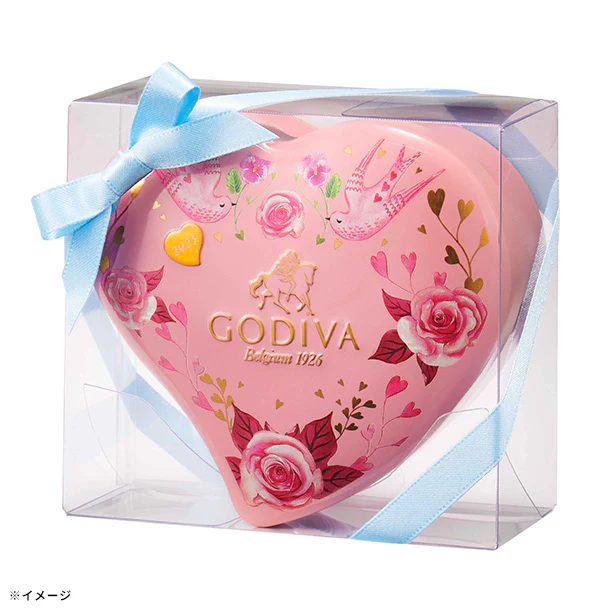 GODIVA「ブーケ ド ゴディバ G キューブ アソートメント ミニハート缶（5粒入）」 - Image 2