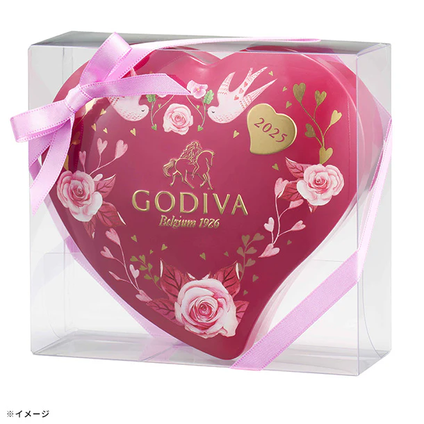 GODIVA「ブーケ ド ゴディバ G キューブ アソートメント ハート缶（10粒入） - Image 2