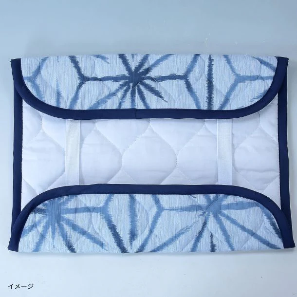 「麻の葉柄 高島ちぢみ枕パッド」 - Image 3