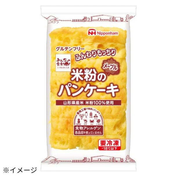 日本ハム「みんなの食卓 米粉のパンケーキメープル」180g - Image 2