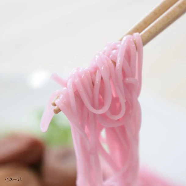 【Kuradashiオリジナル】不揃い 手延べ五色そうめん 梅 300g - Image 3