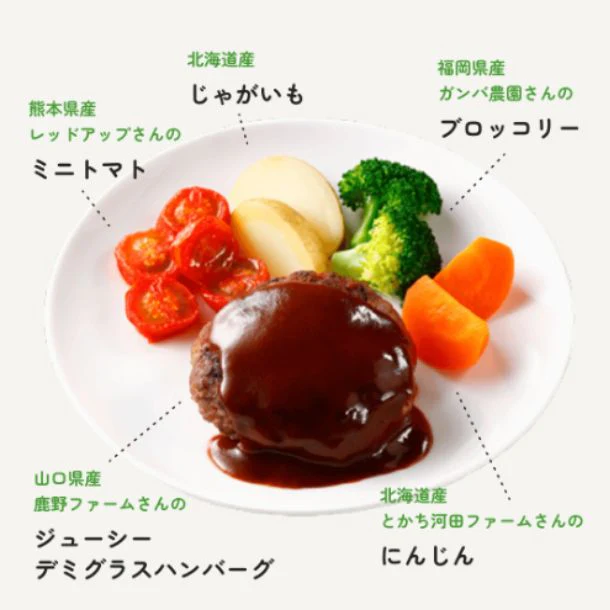 Vivid TABLE「野菜たっぷりデミグラスハンバーグ」224g - Image 2