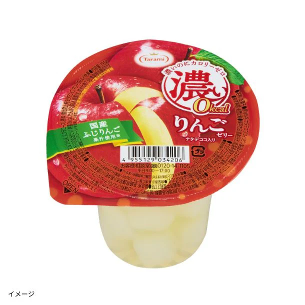 たらみ「濃い0kcal りんごゼリー」195g