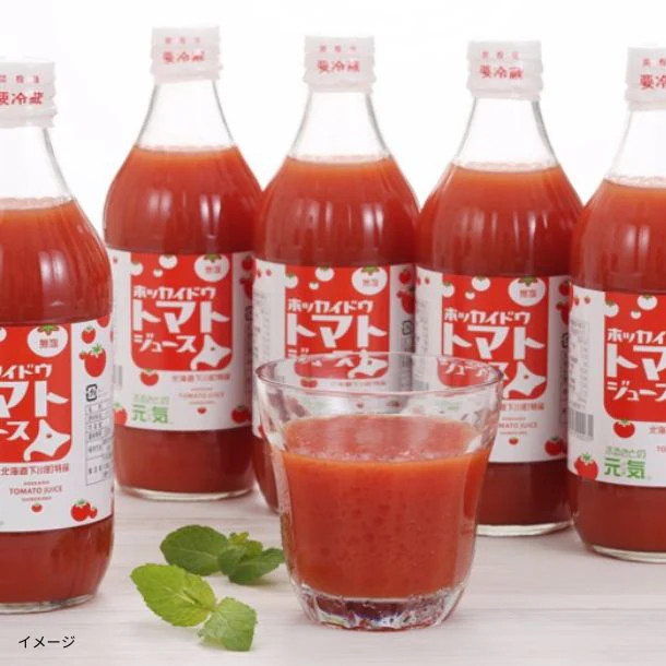 「無塩 ホッカイドウ トマトジュース ふるさとの元気」500ml