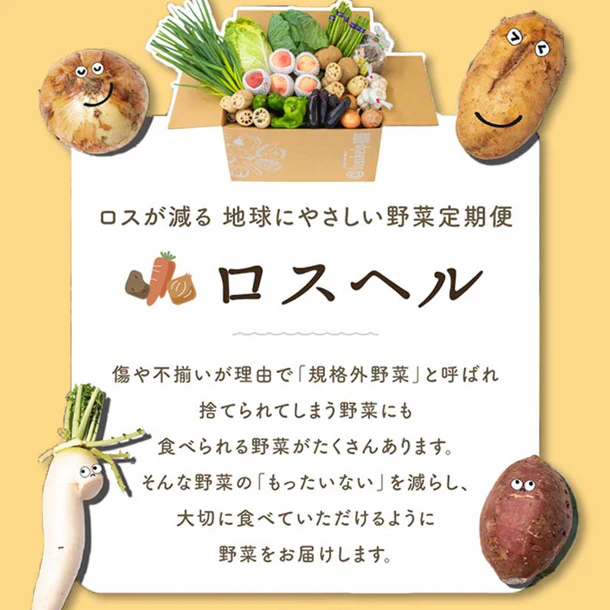 「ロスへル×Kuradashi わくわくロス野菜ボックス（L）」5～8人向け - Image 3