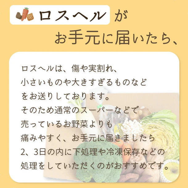 「ロスへル×Kuradashi わくわくロス野菜ボックス（M）」3～4人向け - Image 5