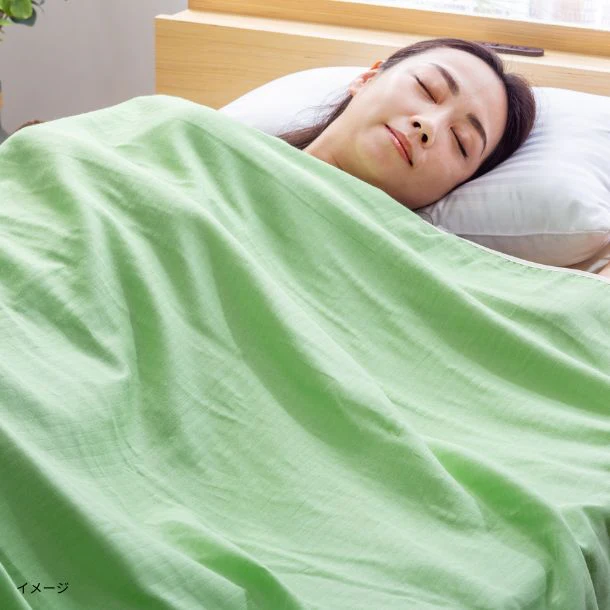 「三河木綿2重織ガーゼケット 若葉」 - Image 4