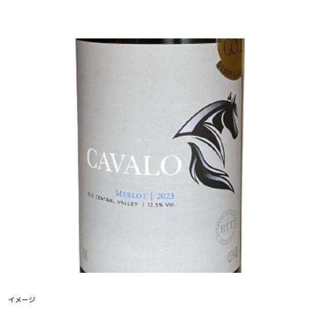 チリ産 赤「カヴァロ メルロー」750ml - Image 2