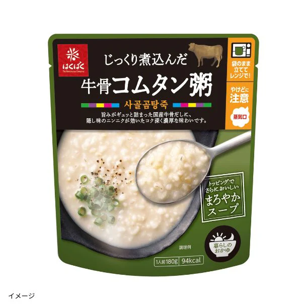 はくばく「じっくり煮込んだ牛骨コムタン粥」180g