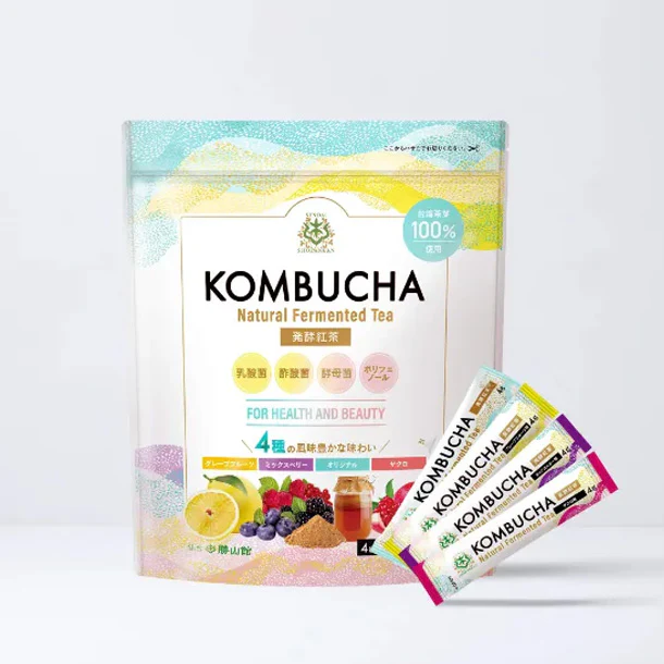 「仙台勝山館 発酵紅茶 KOMBUCHA 4種のフルーツ味」32本 - Image 3