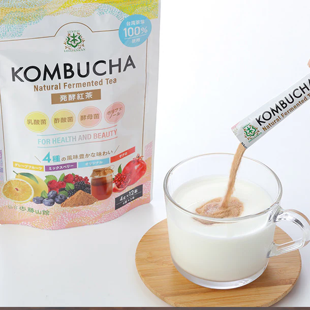 「仙台勝山館 発酵紅茶 KOMBUCHA 4種のフルーツ味」32本 - Image 2