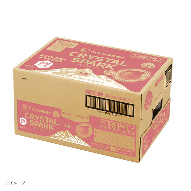 アイリスフーズ「CRYSTAL SPARK 白桃」500ml - Image 4