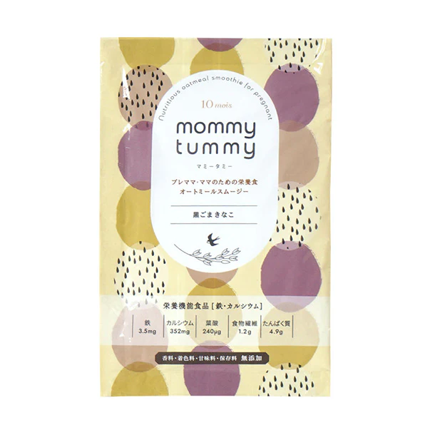 「オートミールスムージー mommy tummy（プレーン味・ココア味・黒ごまきなこ味）」各6袋×2箱 - Image 4
