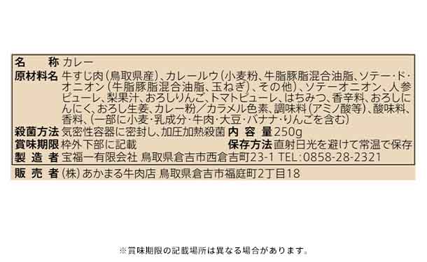 「鳥取和牛牛すじカレー」250g×10個 - Image 3