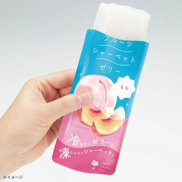 「フルーツシャーベットゼリー もも」80g - Image 2