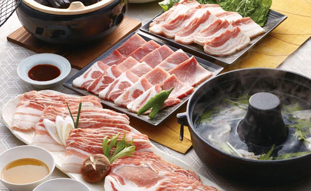 「九州産黒豚しゃぶしゃぶ肉＆焼肉セット」計1550g（SW-554） - Image 3