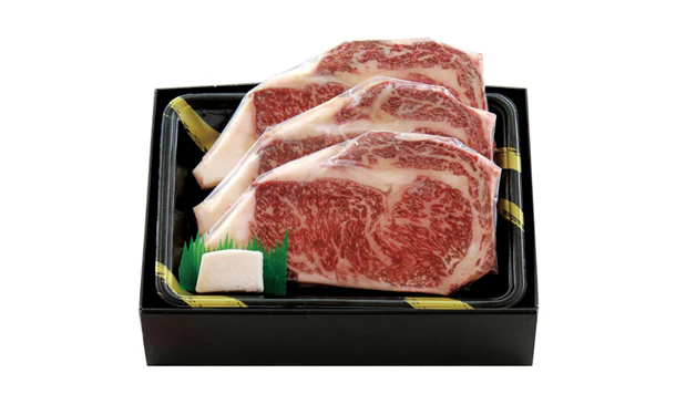 北海道産「黒毛和牛ロースステーキ」180g×3枚（RE-358） - Image 2