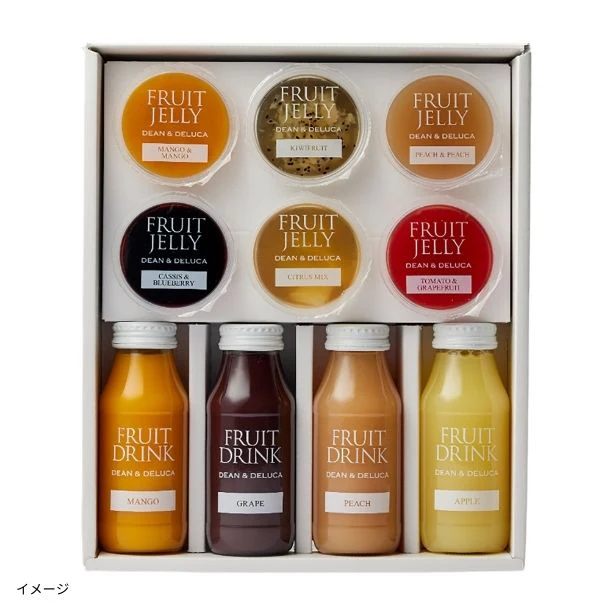 DEAN ＆ DELUCA「フルーツドリンク＆ゼリー2箱とトートバッグのセット」 - Image 3